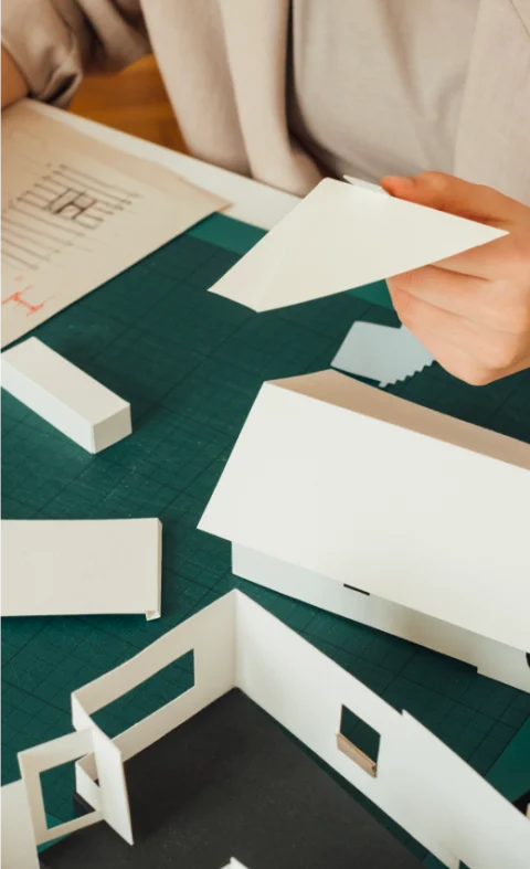 Client picks materials with SHM design team